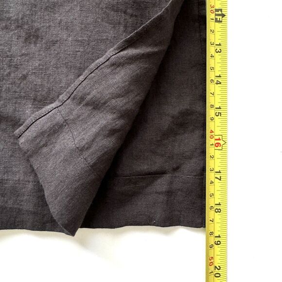 Jenni Kayne Women’s Black Midi Maxi Linen Dress Dropped Shoulder *Flaw - Picture 11 of 16